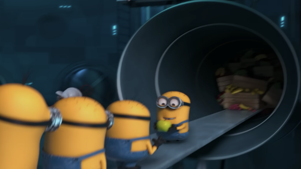Minions are always there for each other. They work together, help one another