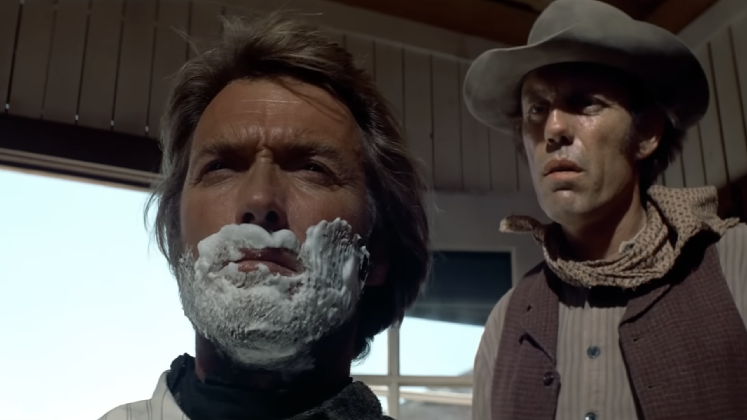 The iconic barber shop shootout (Clint Eastwood) | High Plains Drifter