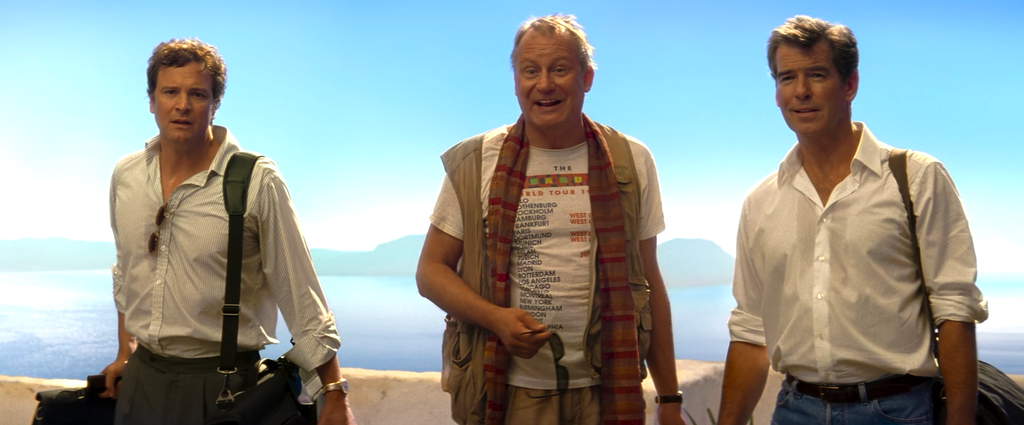 Colin Firth, Stellan Skarsgård and Pierce Brosnan in Mamma Mia!