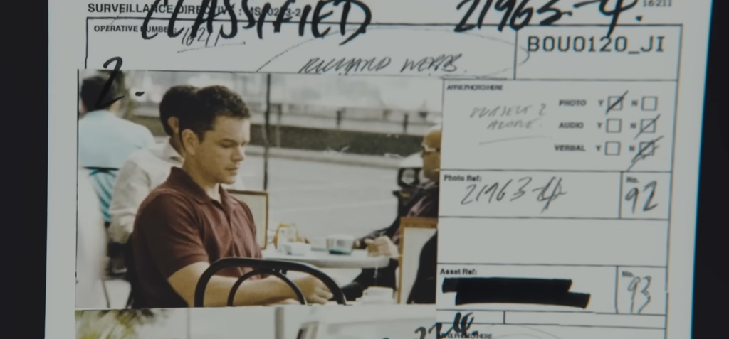 Classified files in Jason Bourne