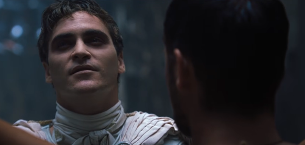 Joaquin Phoenix as Commodus in Gladiator