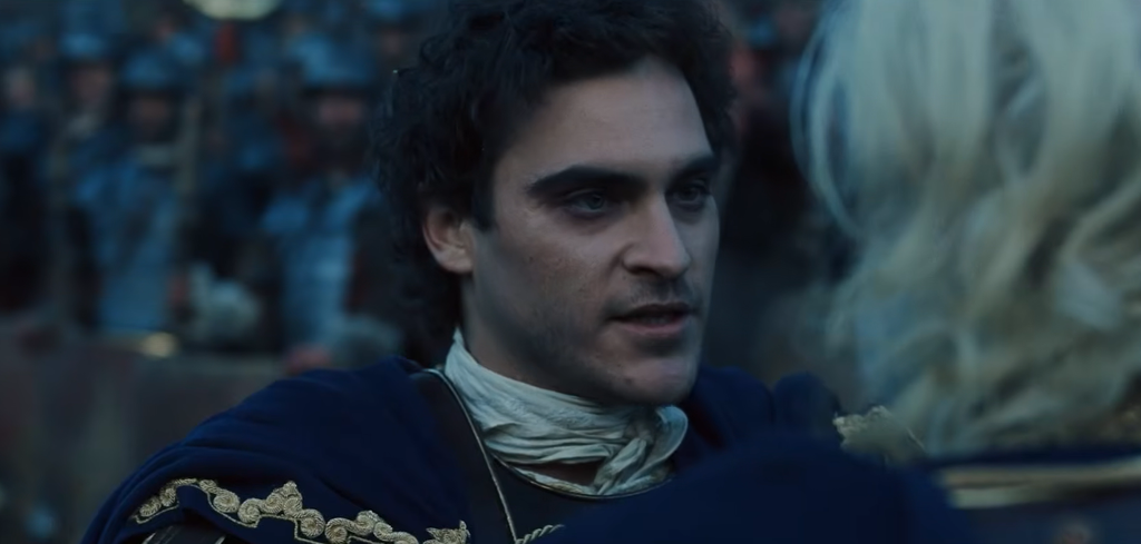 Joaquin Phoenix as Commodus in Gladiator