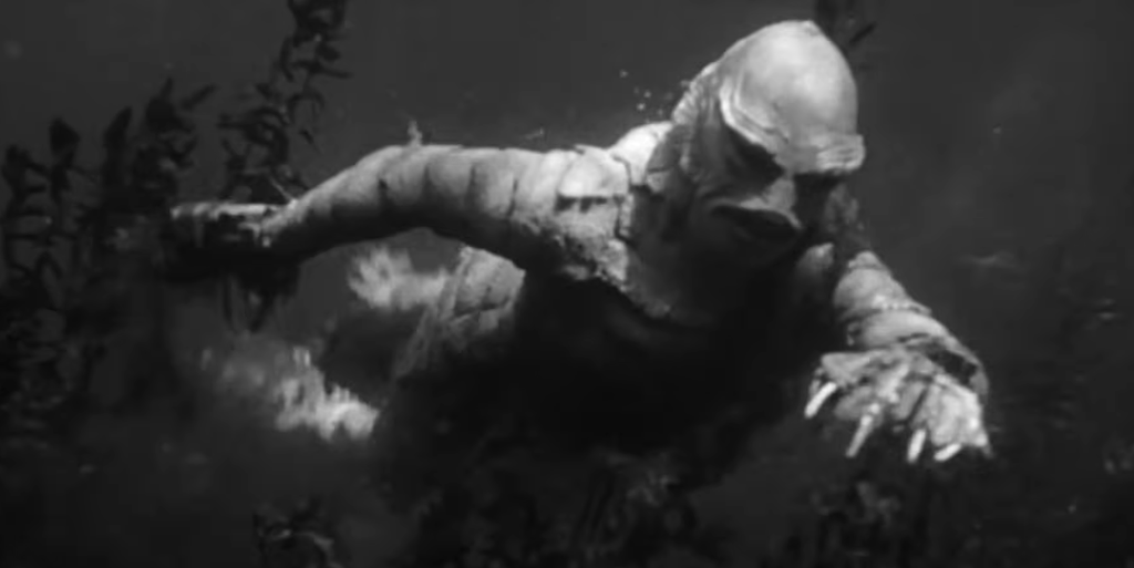 The Gill-Man swims (Creature from the Black Lagoon)
