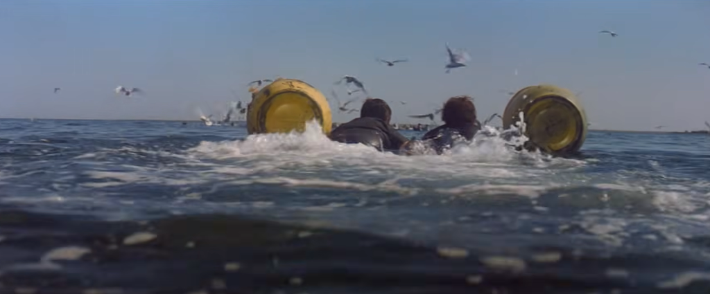 Yellow barrels in Jaws