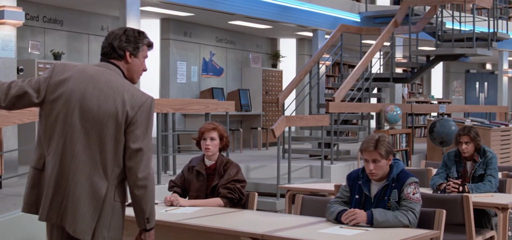 Kids in detention in The Breakfast Club
