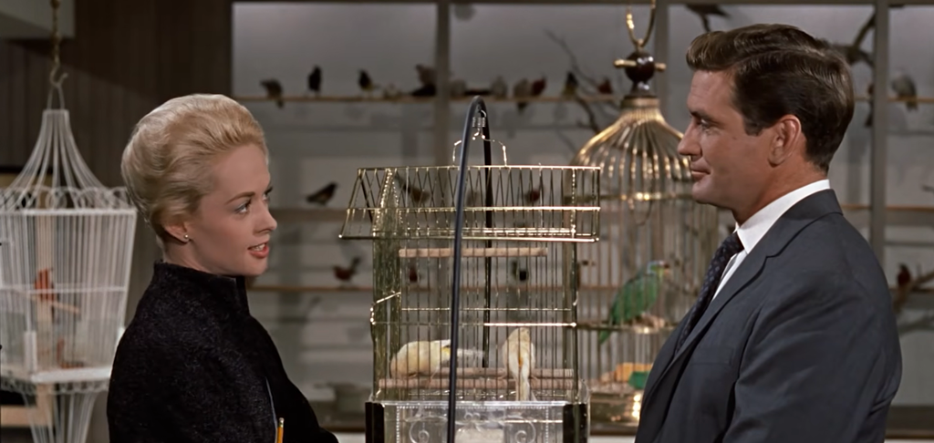 Tippi Hedren and Rod Taylor in The Birds