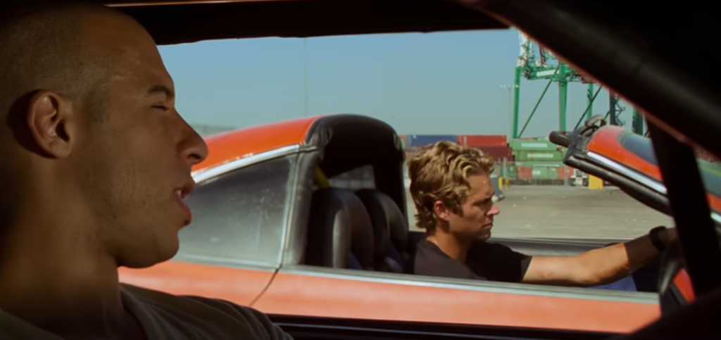 Vin Diesel and Paul Walker in The Fast and the Furious
