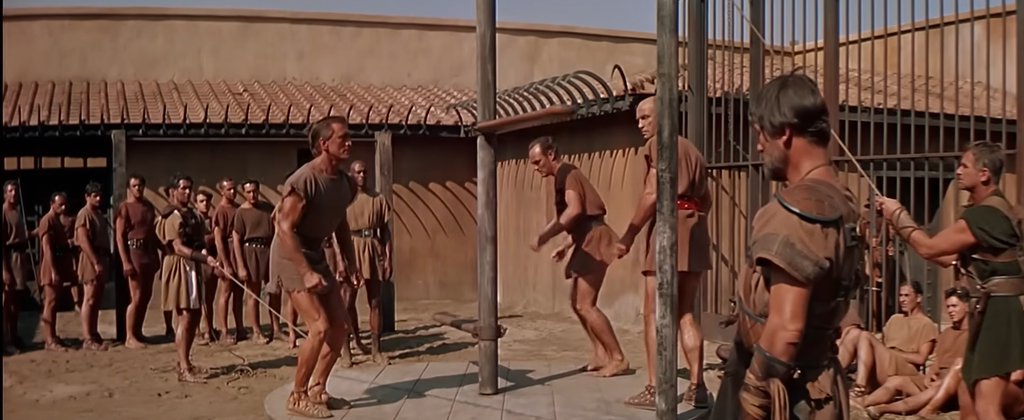 Gladiator training in Spartacus