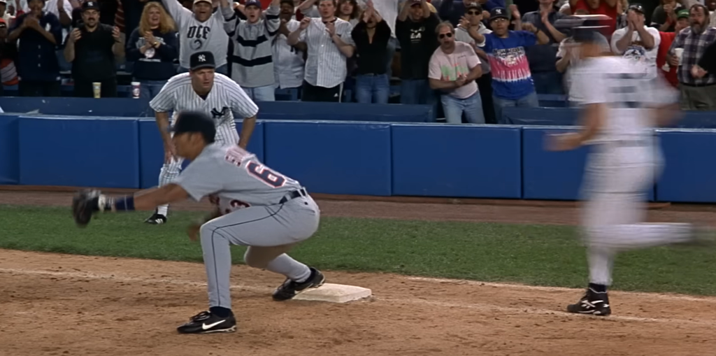 Baseball players in For Love of the Game