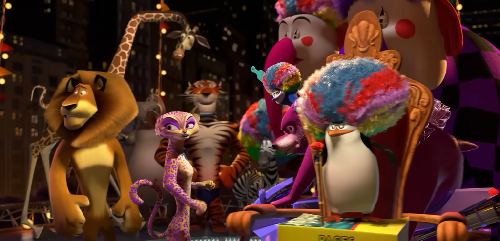 The circus in Madagascar 3