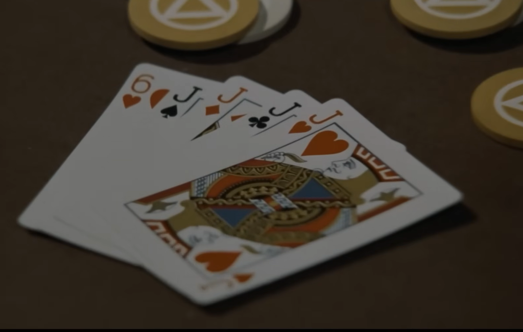 Poker game in The Sting