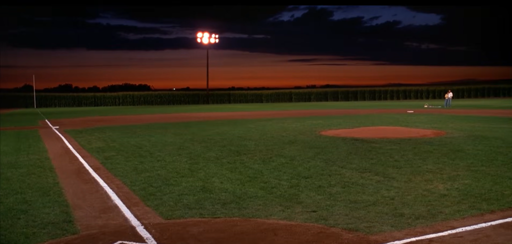 Baseball field in Field of Dreams