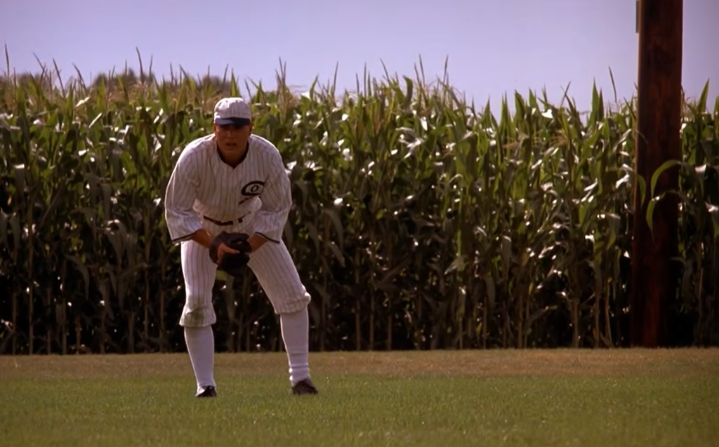 Baseball player in Field of Dreams