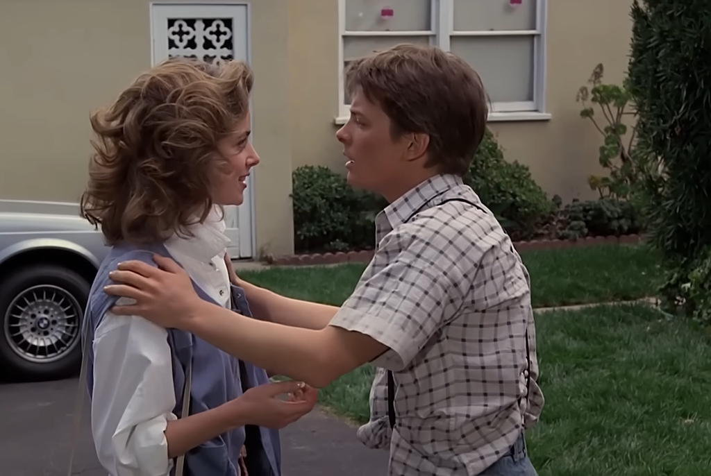 Marty and Jennifer in Back to the Future