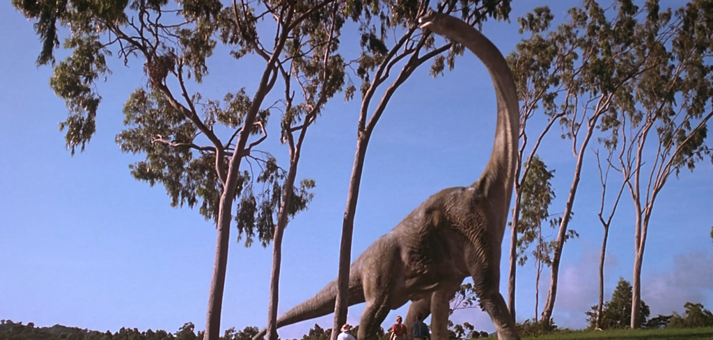 The Brachiosaurus in Jurassic Park