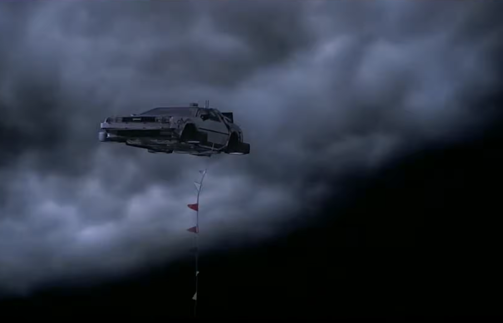 Flying DeLorean in Back to the Future II