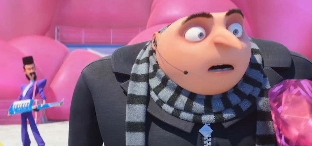 Gru and Balthazar Bratt in Despicable Me 3