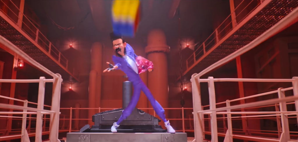 Balthazar Bratt throws a Rubik's Cube in Despicable Me 3