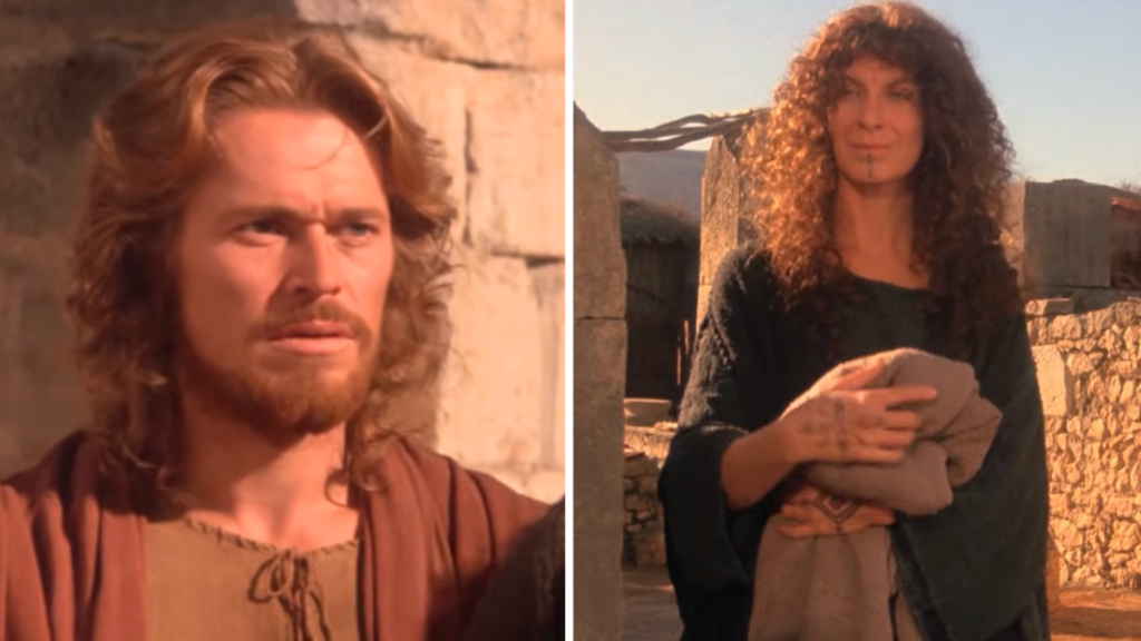 The Last Temptation of Christ directly explores his vulnerability to mortal love. 
