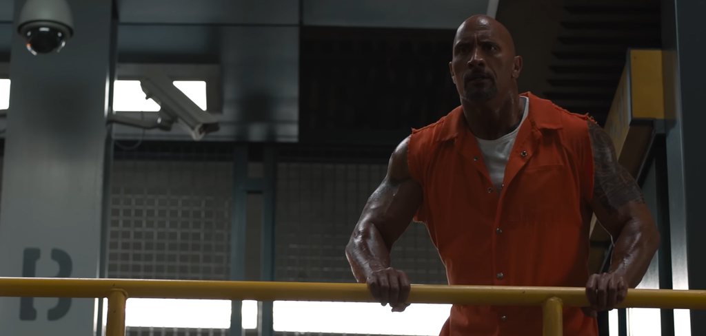 Dwayne Johnson in The Fate of the Furious