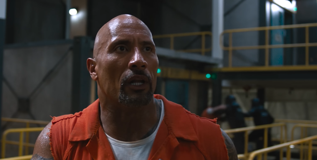 Dwayne Johnson in The Fate of the Furious