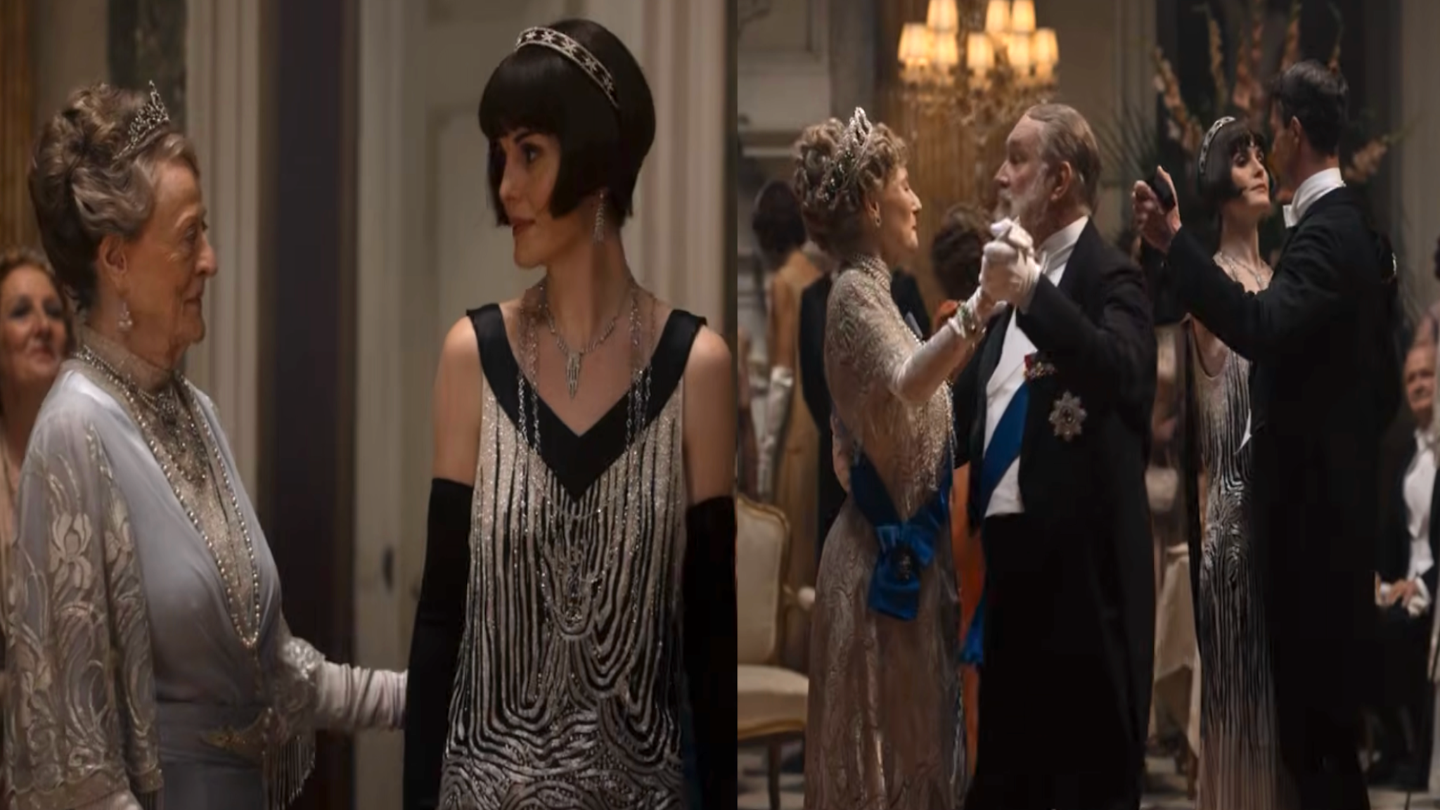 The Crawley family's final dance in the last scene of Downton Abbey